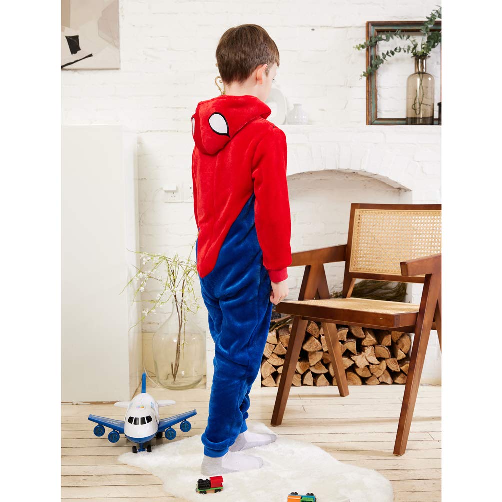 Kids Snug Fit Flannel Onesie Pajamas, Child Cartoon One-Piece Halloween Costume Boys Girls Gifts
