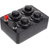 HEALLILY 0-9999 Ohm Variable Resistance Box: Resistor Substitution Decade Box, Adjustable Resistance Teaching Instrument for Physics Labs and Electrical Experiments