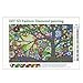 5D DIY Diamond Painting by Number Kits Full Drill Cross Stitch Rhinestone Embroidery Paint for Kaleidoscope Mandala(16X12inch) Colorful Dream Tree(12X8inch)
