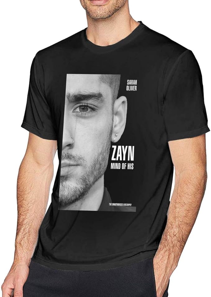 Amazon Com Caartawe Zayn Malik Short Sleeve T Shirt Black Clothing