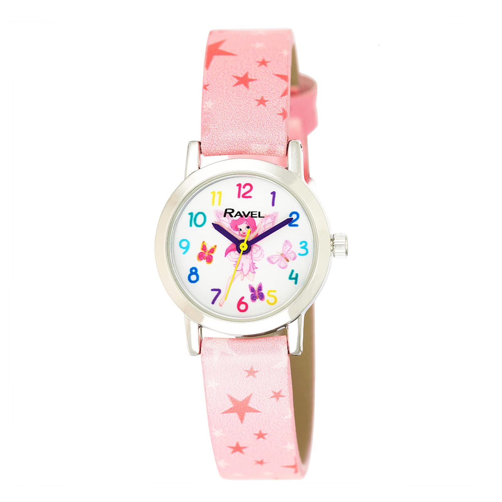 Ravel Children's Pink Stars Watch