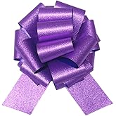 12" Big Purple Bow,1pcs Glitter Big Gift Bow Big Bow for Bike Bow for Present Bow for Large appliances,Bikes,Table Decorations and Party Events Decoration (Purple)