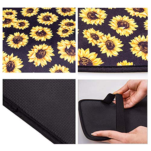 Evankin Auto Center Console Cover,Universal Fit Soft Comfort Center Console Armrest Cushion for Car,Neoprene Sunflower Stylish Pattern Design Car Armrest Cover(Sunflower) - Thumbnail 3