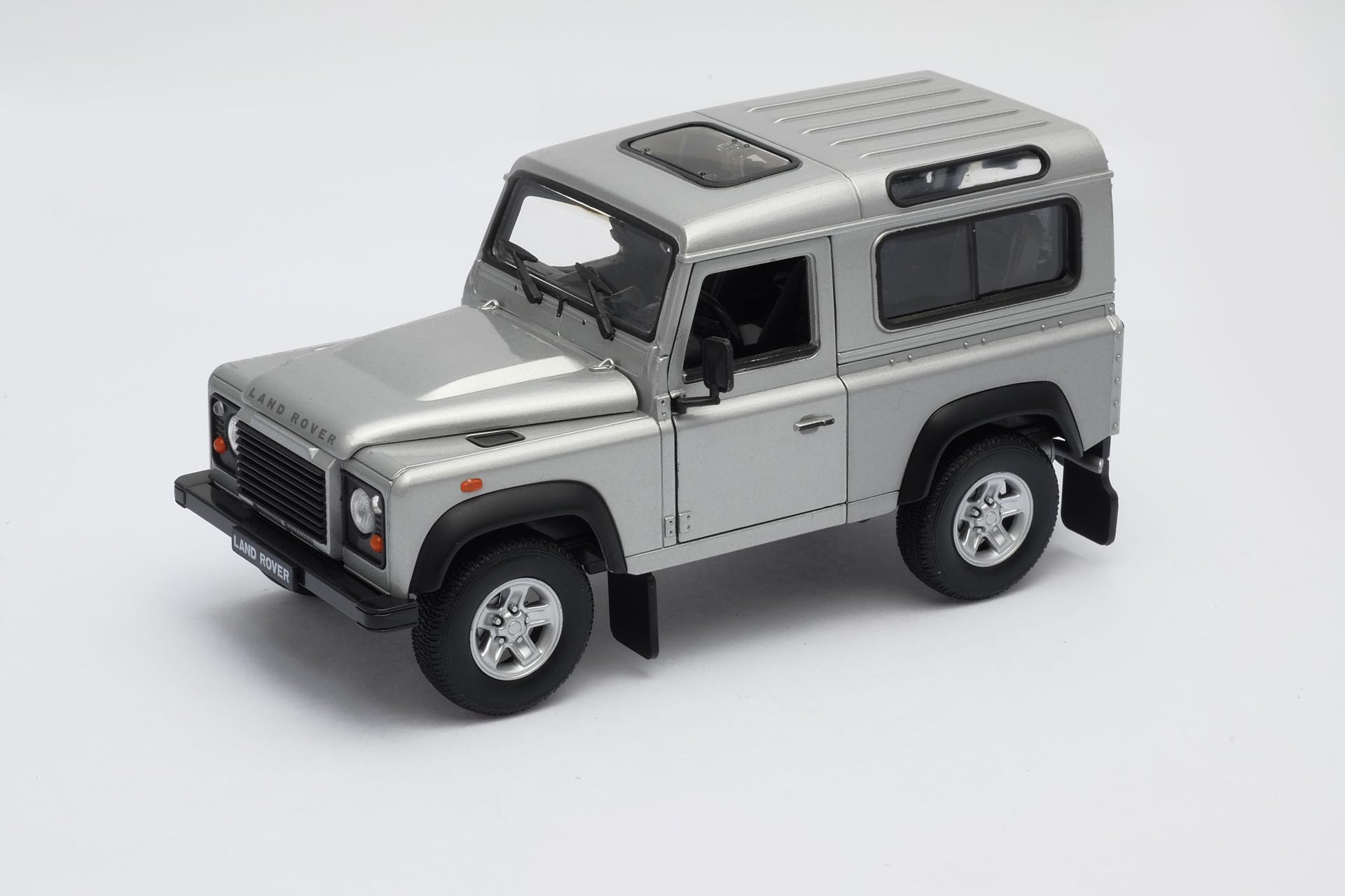 - Welly 1/24 Scale Model Car, Compatible with Land Rover Defender Grey - 22498-GRAY