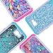 J5 Prime Case ,MANDYCOWRY [ Fashion ]Crystal Bling Diamond Shell Shock Absorbing Soft Rubber Inner Hybrid Armor Protection Cover For Samsung J5 Prime/Galaxy On5 2016 G570 (Blue Flower)