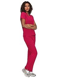 floralhue Scrubs for Women, V-Neck Scrubs Top