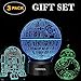Terrosol 3D Star Wars Lamp - Star Wars Gifts - 3 Pattern&1 Base - Star Wars R2-D2 - Star Wars Bb8 - Death Star Wars - Star Wars Light - Optical Illusion Led Light - Star Wars Lamp