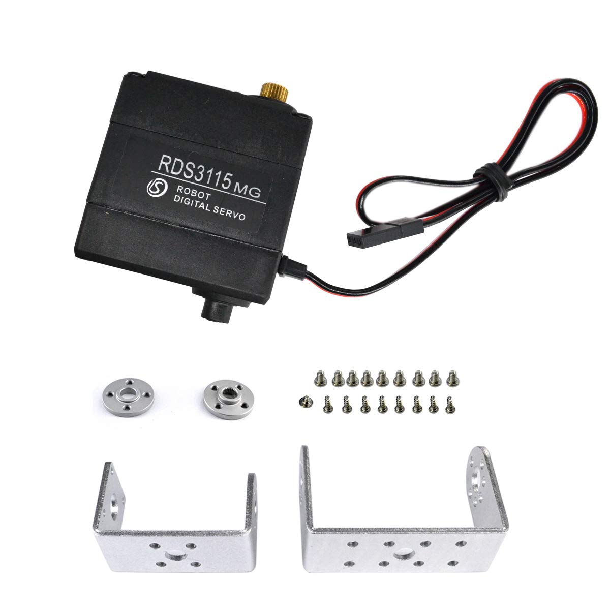 Metal Gear Robot Motor Arm Servo RDS3115 15KG 270 Degree U Mount RC
