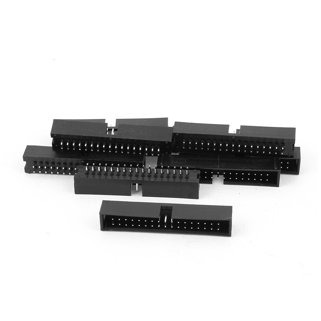 Sourcingmap 10x 2 * 17 34P 2.54mm Pitch IDC Socket PCB Box Header Straight Connector