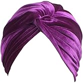 DECOU Bright Color Twist Pleasted Hair Wrap StrecthTurban Cap Hat