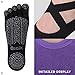 Ozaiic Yoga Socks for Women with Grips, Non-Slip Five Toe Socks for Pilates, Barre, Ballet, Dance, Workout, Fitness