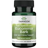 Swanson Full Spectrum Eucommia Bark, 400 mg, 60 Veg Caps | Traditionally Used to Nourish the Liver and Kidneys, Contains Iridoids, Flavonoids and Lignans for Enhanced Vitality