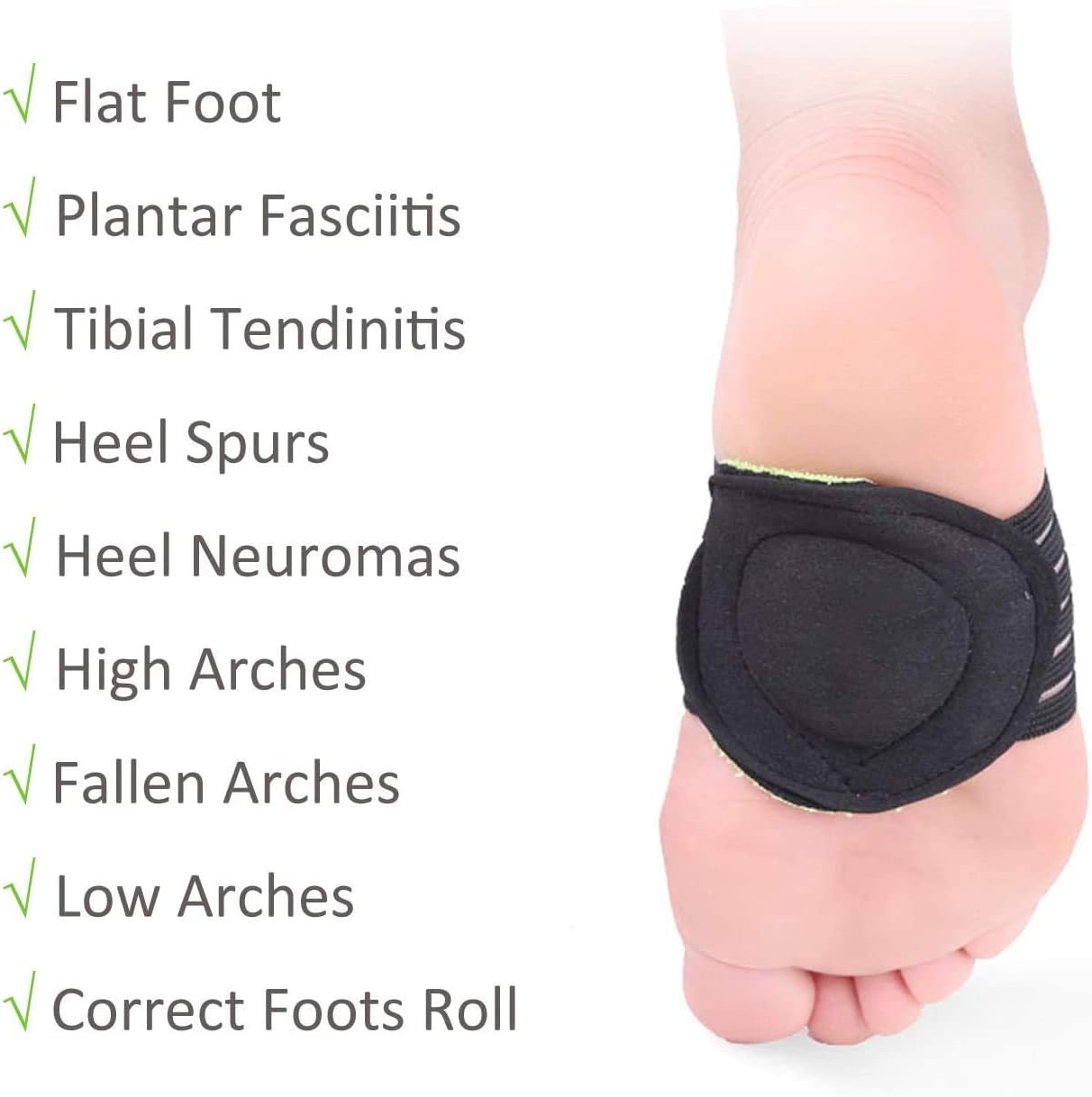 Arch Support,2 Pairs Compression Fasciitis Cushioned Support Sleeves, Plantar Fasciitis Foot Relief Cushions for Plantar Fasciitis, Fallen Arches, Achy Feet Problems for Men and Women…: Health & Personal Care