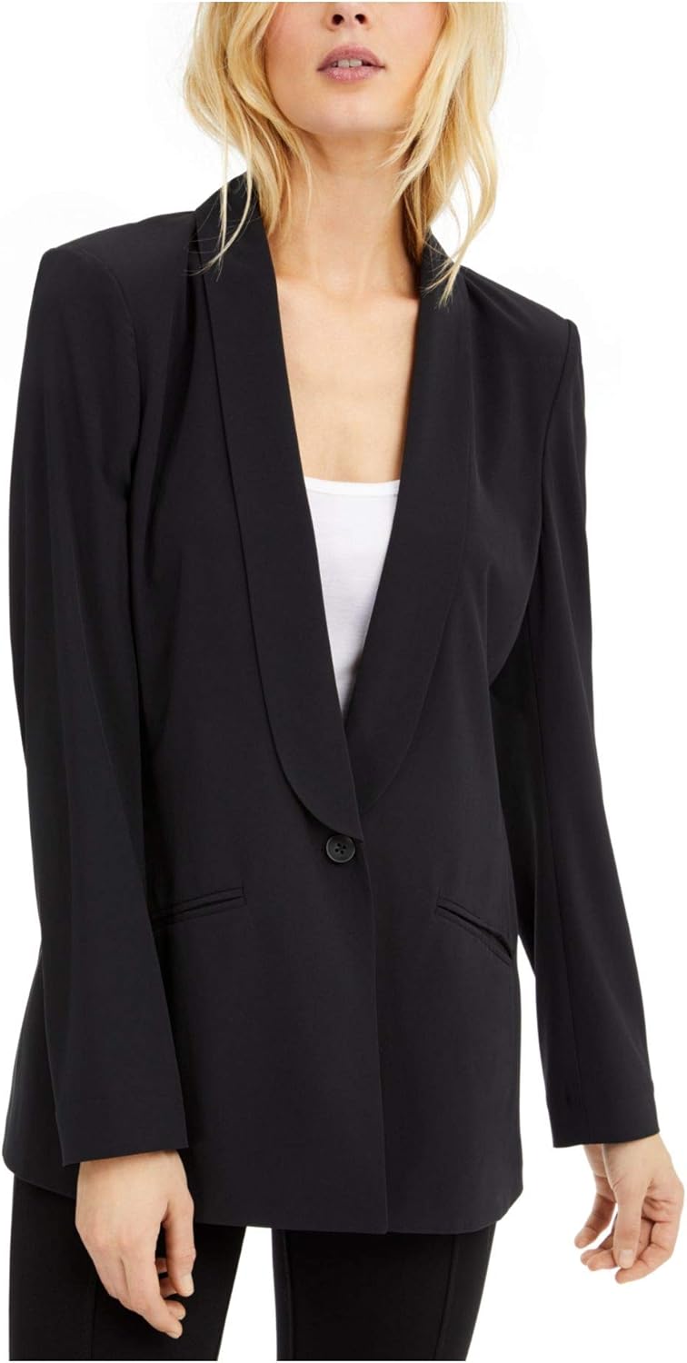 INC Womens Work Wear Professional Blazer Black S at Amazon Women’s