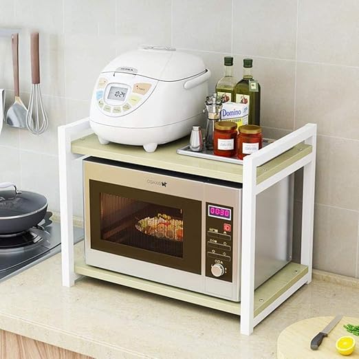 Yqzq Estantería Almacenamiento y Organización, Microondas De Metal ...