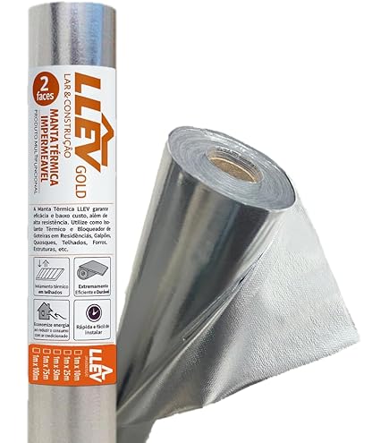 Manta Térmica Foil De Subcobertura Dupla Face 10m² Telhado