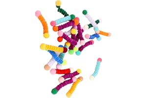 TERNCOEW Set Of 24 Interactive Cats Teaser Stick Toy Set With Soft Plush Ball And Playfully Spring For Indoor Playtimes Fun S