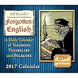 Forgotten English 2017 Daily Desk Boxed Calendar