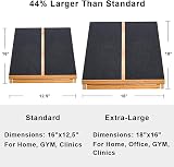 StrongTek Extra Large Wooden Slant Board 16 x 18 5 Positions 500 lb view 2