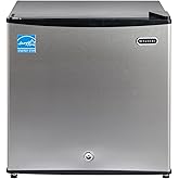 Whynter Upright Mini Freezer, 1.1 Cu Ft, Silver, CUF-112SS | Adjustable Thermostat &amp; Security Lock, Energy Star Rated, Reversible Door, Adds Compact Frozen Storage at Home