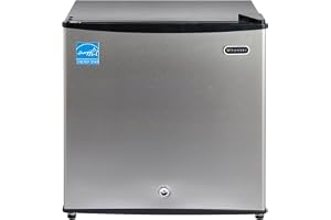 Whynter CUF-112SS Mini, Energy Star Rated Small Upright Freezer with Lock, Stainless Steel -1.1 Cubic Feet