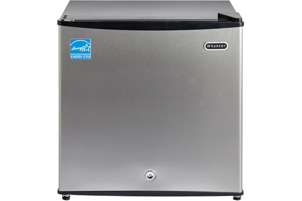 Whynter CUF-112SS Mini, Energy Star Rated Small Upright Freezer with Lock, Stainless Steel -1.1 Cubic Feet