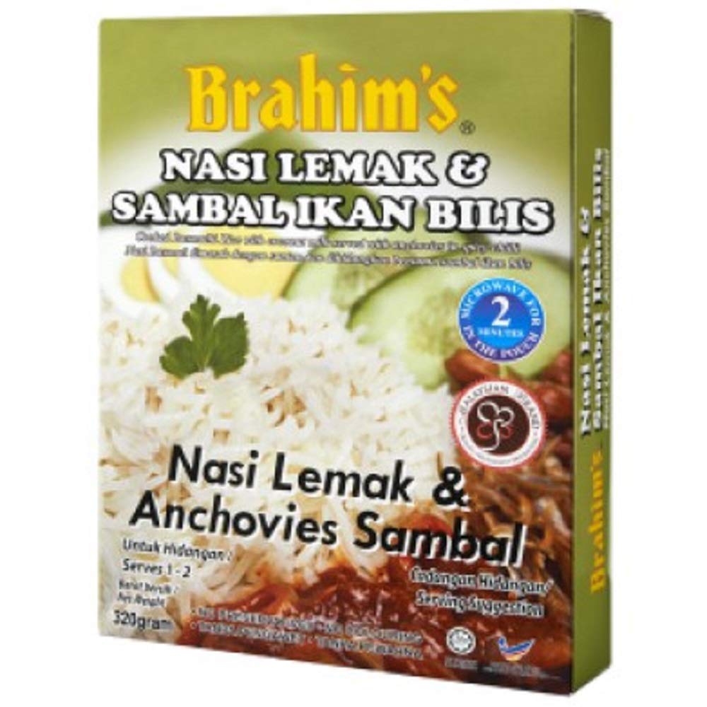 Amazon Com Brahims Nasi Lemak Anchovies Sambal Ready To Eat