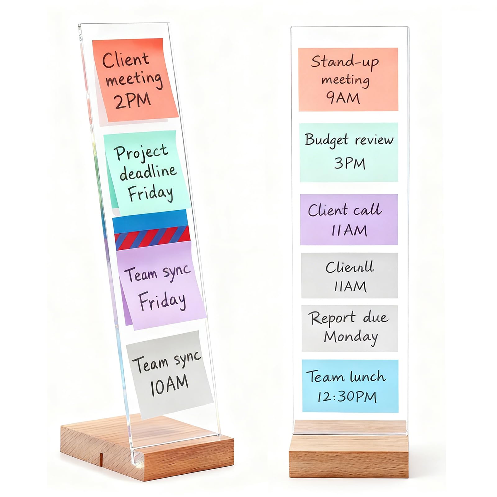 Photo 1 of 2PCS Monitor Memo Board Portable Monitor Sticky Note Holder Computer Screen Message Board Holder Detachable Acrylic Sticky Note Board Messadge Remider