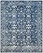 SAFAVIEH Evoke Collection 3' x 5' Navy/Ivory EVK270A Shabby Chic Distressed Non-Shedding Living Room Bedroom Accent Rug