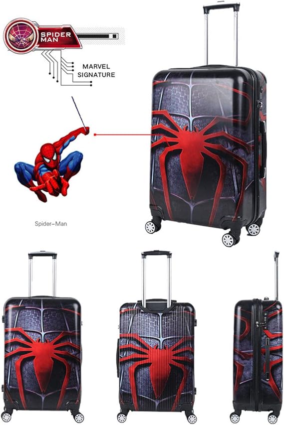 spiderman hard case luggage