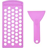 Lip Balm Filling Tray and Spatula Set - For 15mm Lip Balm Tubes ONLY - Instantly Fills 50 Standard 3/16 oz (5.5ML) with 15mm 