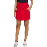 IBCOOL Athleisure Wear Sun Protective UPF 50+ Icefil Cooling Solid Straight Skort 17.5"