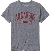 Barnesmith NCAA Unisex Short-Sleeve T-Shirt, Premium Tri-Blend, Collegiate Logo, Grey