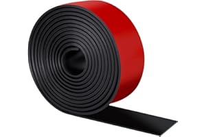 Heonay Self Adhesive Rubber Strips, Solid Neoprene Rubber Sheets Rolls Strips with Adhesive Backing, Self Stick Rubber Gasket Pads for DIY, Crafts, Seals, 2" Wide x 1/8" Thick x 120" Long