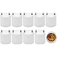 JACKYLED GU24 to E26 E27 Adapter 10-Pack Heat Resistant Up to 392℉ Fire Resistant Converts GU24 Bi-Pin Based Fixture to E26 E27 Standard Screw-in Socket White