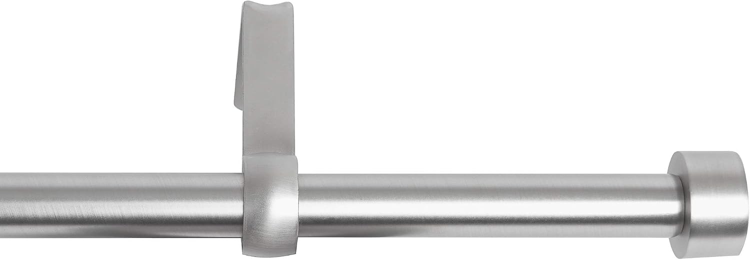 Umbra Cappa ¾” Adjustable Curtain Rod for Windows - 36 to 72” Drapery Rod, Nickel, 36-66 Inch - Image 5