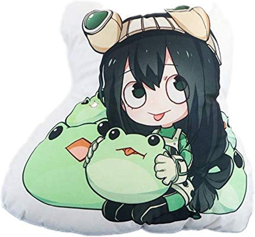 Micosplay Anime Boku No Hero My Hero Academia Asui Tsuyu Plush Doll Toy Pillow Cushion 48CM