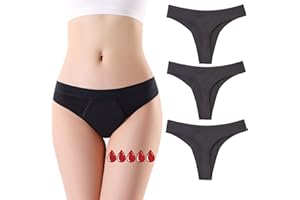 ZVZK Period Underwear for Women 20ML Leak Proof Period Thongs,Heavy Flow Absorbent Menstrual Panties Period G-Strings
