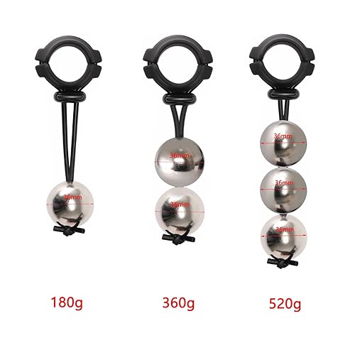 SeLgurFos Metal Ball Cock Ring Adjustable Penis Stretcher Scrotal Pendant  Weight Bearing Ring Male Penis Extender Chastity Device Sex Toys for Men  (36mm, Three Balls) in Dubai - UAE