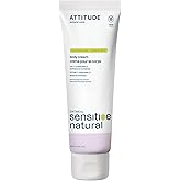 ATTITUDE Body Cream for Sensitive Skin with Oat, EWG Verified, Dermatologically Tested, Vegan, Chamomile, 8 Fl Oz