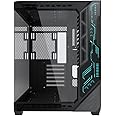 SZSKYING Sea View Computer Gaming Case for ATX Motherboard,Type C,Gaming PC Case Support 9PCS RGB Cooling Fans,PC ATX Case Front Panel with ARGB Light,CMSVIB,Mid Tower Case Black
