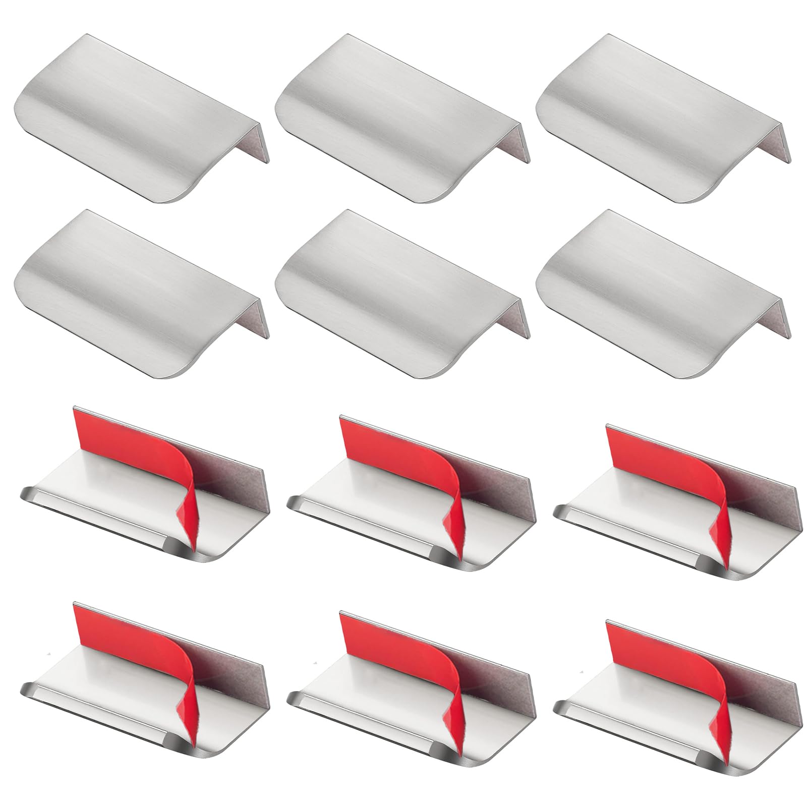 12 Pack Adhesive Edge Finger Tab Pull Self Adhesive
