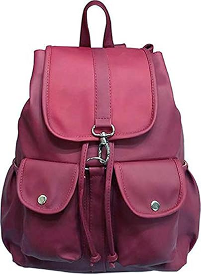 Bizarre Vogue Canvas Casual Backpack(Maroon)