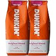 Dunkin' Donuts Ground Coffee 1 LB. Bag Multi Pack (Orriginal, Two Pack)