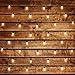SLZ Outdoor String Lights 25ft Long with 20 E12 Dropped Sockets - Included 25 C7 LED bulbs, Outdoor and Indoor USE