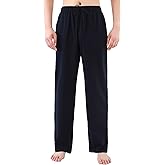 Garmagic Men's Cotton Pajama Pants – Soft Lounge & Sleep Sweatpants, Lightweight PJ Bottoms with Pockets