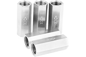 5pcs 1/4" Female Threaded Valve Pneumatic Check Valve Full Port One Way Air Check Valve Accessory