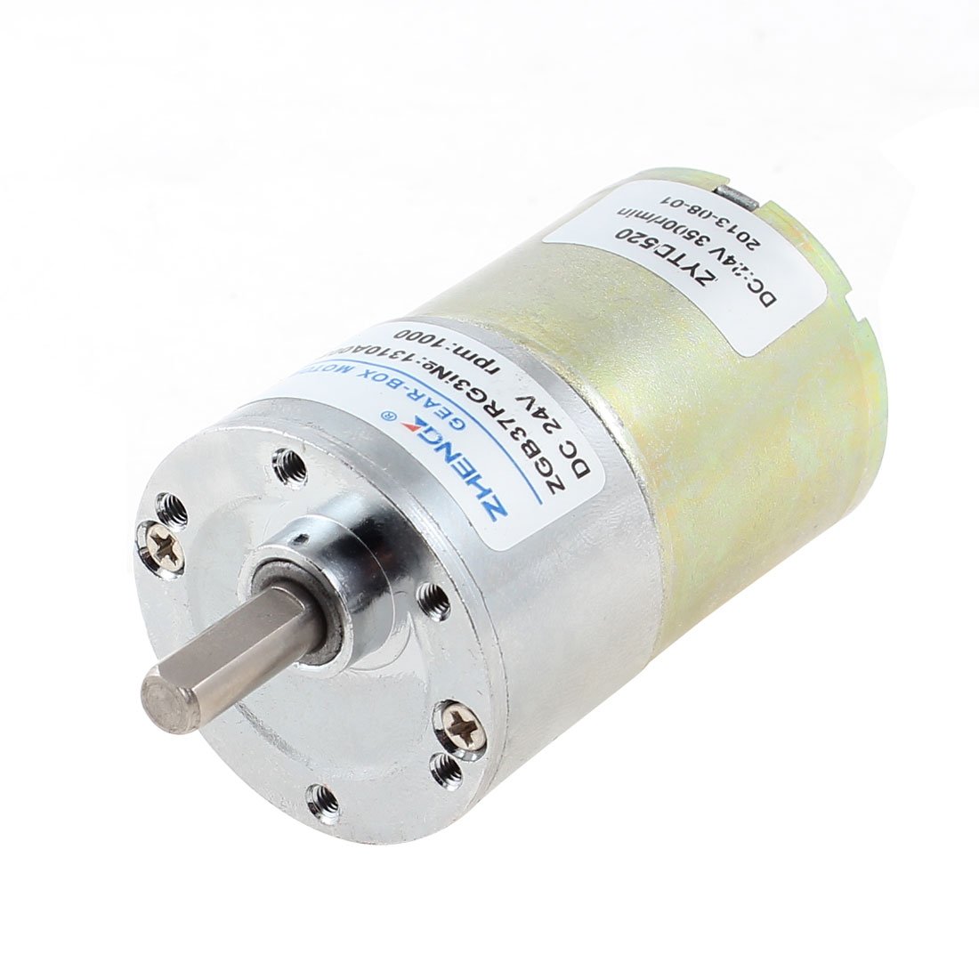 Sourcingmap DC 24V 1000 RPM Metal Permanent Speed Reducing Geared Box Motor