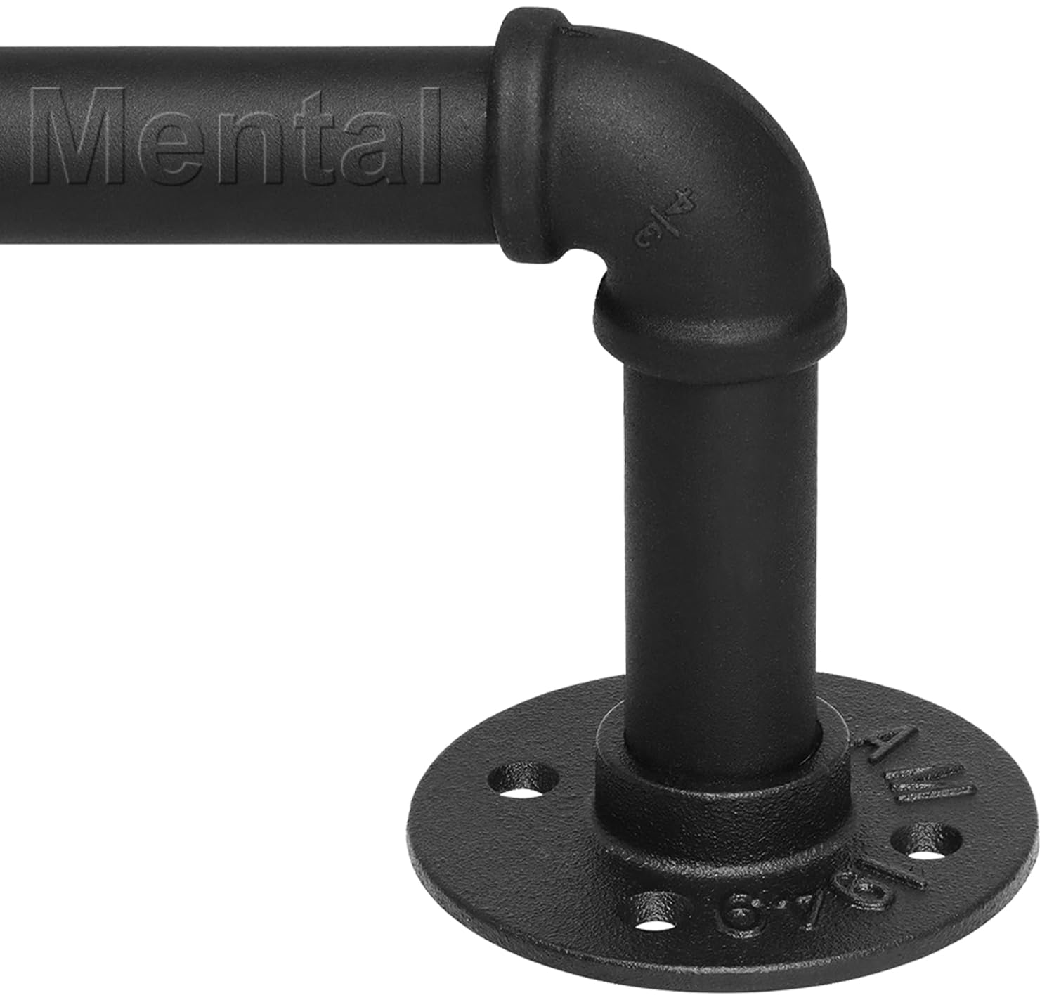 Photo 1 of Refrze Curtain Rods for Windows 48 to 84 Inch, 1"Black Curtain Rod Industrial Wrap Around,Adjustable Heavy Duty Blackout Curtain Rods for Ceiling,Bedroom,Outdoor Patio