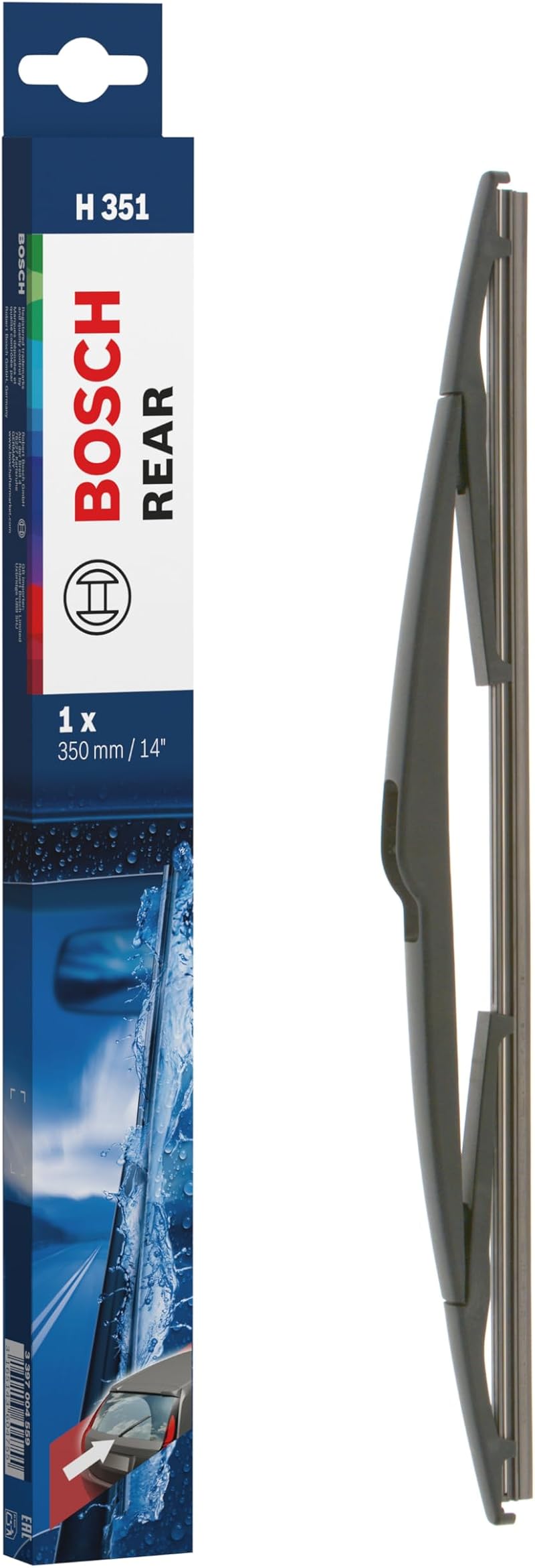 Bosch Rear Wiper H 351 Replacement Blade 350mm Back Windscreen